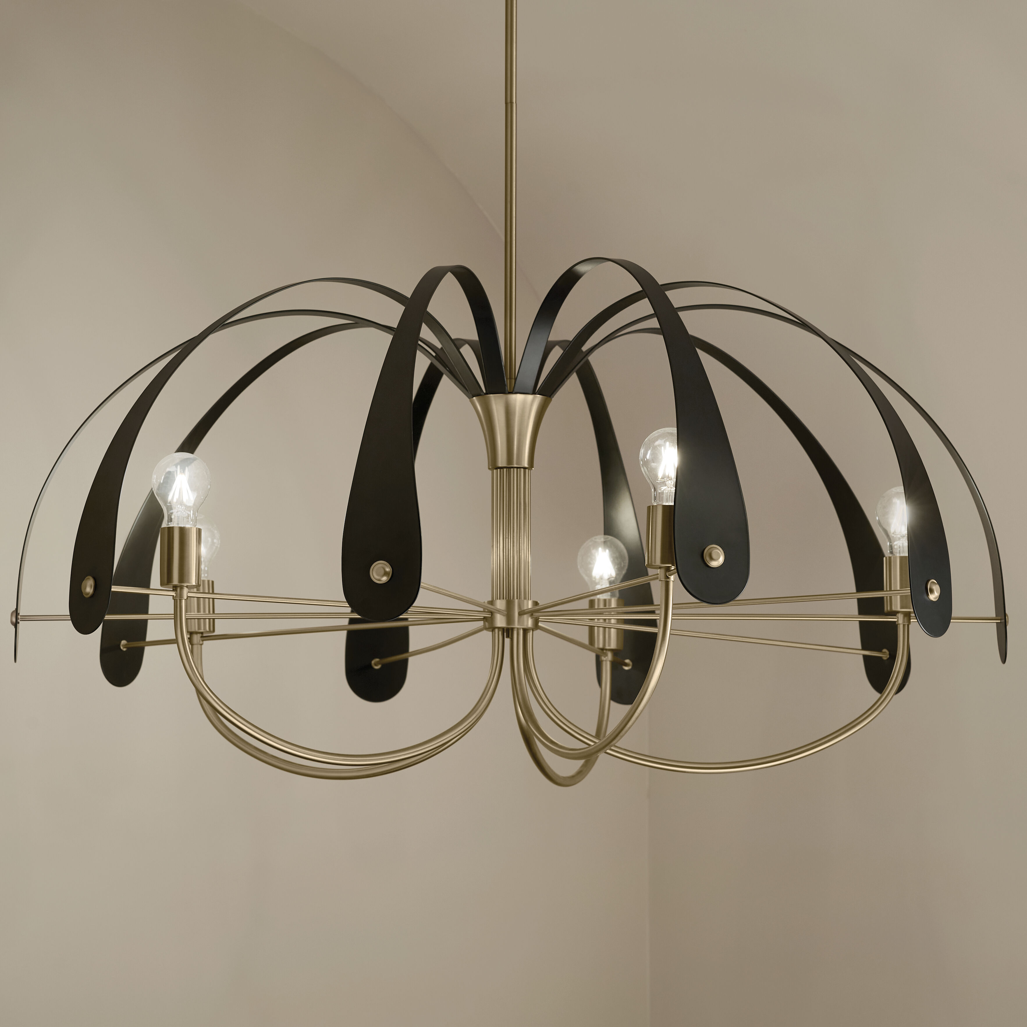 Kichler 52573CPZ Petal LED 42.5 inch Champange Bronze with